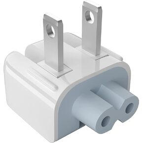 Mac AC Power Adapter Wall Plug-4 Pack, Mac Duckhead Adaptor US Standard Folding Plug Charge Head for MacBook Pro Air iPhone Ipad iBook etc(White)