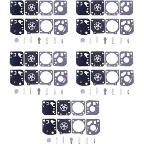 Pack of 5 RB-29 Carburetor Rebuild Kit for Homelite ST155/175/285/385 for ZAMA C1U carb Gasket Diaphragm