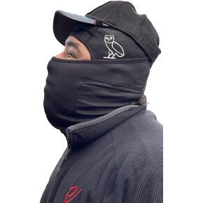 Balaclava Face Mask UV Protection for Men Women OV Owl Sun Hood Tactical Lightweight Ski Motorcycle Running Riding Black