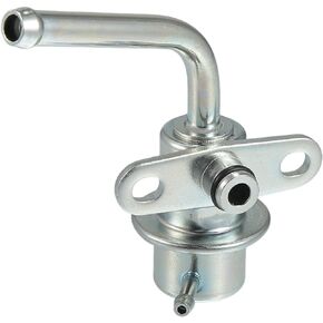 Motoforti Fuel Injection Pressure Regulator, for Mitsubishi Mirage 2001 2002, Metal, No.MR420657, Silver Tone