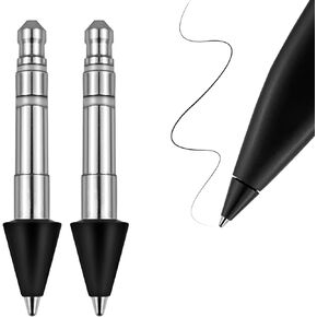 No Wear Out Stainless Slim Pen 2 Tips Replacement, Accurate Fine Control Pen Like Smooth Writing Nibs Compatible with Microsoft Surface Slim Pen 2,2 Pack