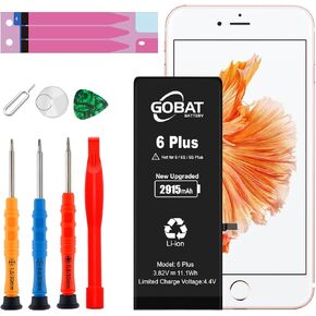 Replacement for iPhone 6 Plus Battery,2915mAh High Capacity Battery for iPhone 6 Plus Model A1522 A1524 A1593 with Replacement Tool Kits