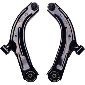Front Lower Control Arm and Ball Joint Assembly Compatible With Nissan Cube Tiida Versa Driver Passenger Side AUQDD 2PCS K620566 K620567 Left Right Professional Suspension