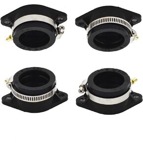 Carburetor Carb Intake Rubber Boots Replacement for Kawasaki z1 kz900 kz1000 73-80 Set of 4