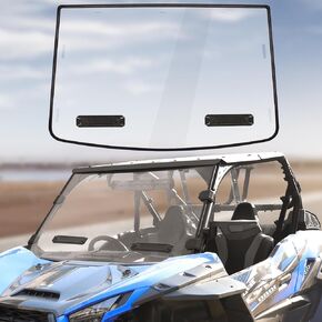 Front Vented Full Windshield Compatible with Kawasaki Teryx KRX 1000 2020-2024 Accessories Scratch Resistant Polycarbonate Dustproof Transparent Clear vision Full Windscreen