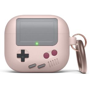 elago AW5 Compatible with AirPods 3rd Generation Case (2021), Classic Handheld Game Console Design Case Compatible with Apple AirPods 3, Carabiner Included [Light Grey] in Kuwait