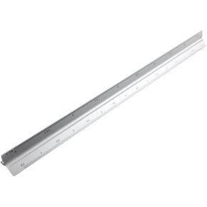 Honbay Aluminum 30cm Triangular Scale Engineering Ruler 1:20, 1:25, 1:50, 1:75, 1:100, 1:150 (Silver)
