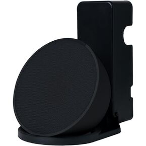 shinar Wall Mount Holder for Echo Pop, Outlet Hanger Stand for Echo Pop with Cable Management, Premium Space-Saving Stand Hanger Wall Holder for Echo Pop Black