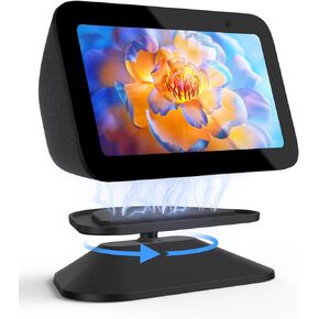 Maxonar Adjustable Stand for Ech0 Sh0w 5 3rd Gen, Tilt Swivel Stand Anti-Slip Base Strong Magnetic Compatible with Sh0w 5 Smart Display iPhone- Black