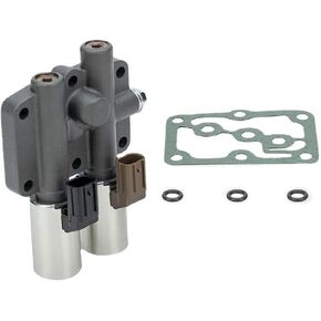 28250-P6H-024 Transmission Dual Linear Shift Solenoid & Gasket Compatible With Hon-da Acu-ra Ac-cord Ody-ssey Pre-lude Pi-lot