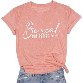 Graphic Tees for Women Be A Nice Human Letter Print Shirts Cute Love Heart Graphic Funny Summer Casual Short Sleeve Tops