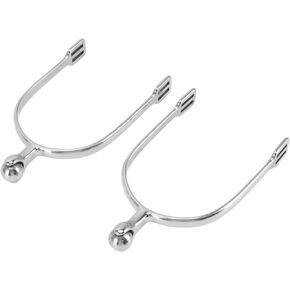 Pilipane Roller Ball Spurs 5.9x3.3x0.6in Stainless Steel,Horse Spurs,1 Pair Exquisite Spurs Roller Ball Equestrian Accessories for for Equestrian Boots Horse Training, Spurs Spurs for Boots Boot spu