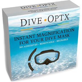 Calabria Hydrotac Dive OPTX 20/20 Stick On Bifocal Lenses Used for Scuba Masks/Diving Goggles Magnifying Bi-Focal Stickers