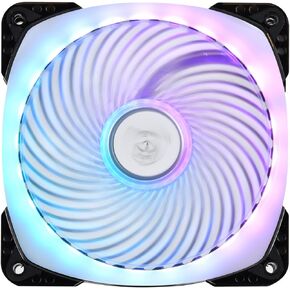 SilverStone Technology PWM 120mm Addressable RGB Fan with Dual Ball Bearing and Air Penetrator Frame (SST-AP124-ARGB)