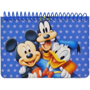 Disney Mickey Mouse and Friends Spiral Autograph Book - Blue
