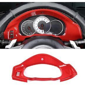Car Accessories Fit For Subaru BRZ & Toyota 86 2012-2020 Interior Dash board Instrument Panel Dial Trim Cover Frame (Red) ABS 1 PC