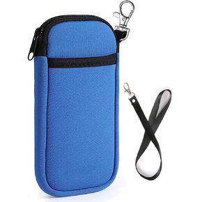 جراب كم للهاتف الخلوي من النيوبرين مع حبل للرقبة لهاتف Motorola Moto G Stylus 2022 2023 G Power G 5G G Pure G Play Samsung Galaxy S21 Ultra S20 Plus S23+ S22+ S21+ A54 A03 A13 A12 Pixel 6 (أزرق) in Kuwait