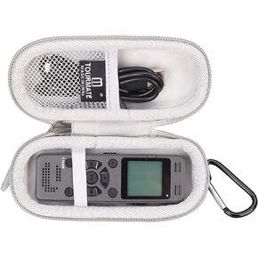 Hard Travel Case for EVIDA 32GB Digital Voice Recorder Activated Recording Device, Audio Recorder Case (Only Case)