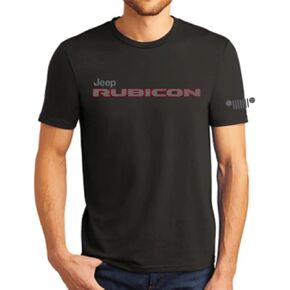 Jeep Mens Wrangler Rubicon Off Road Enthusiast T-Shirt Heather Black Triblend