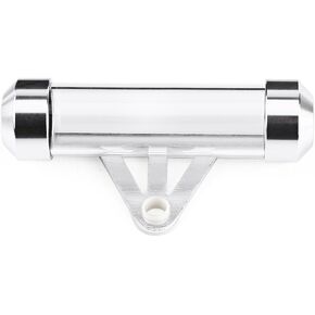Set Cilinderkop Stud Kit, Universal Motorcycle Motorbike Secure Tax Disc Tube Cylindrical Holder Frame Waterproof & Pratical(Silver)