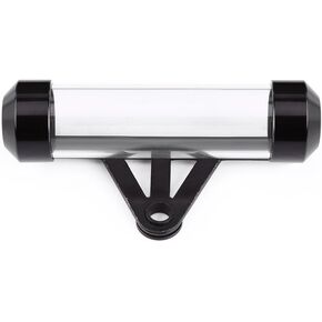Set Cilinderkop Stud Kit, Universal Motorcycle Motorbike Secure Tax Disc Tube Cylindrical Holder Frame Waterproof & Pratical(Silver)