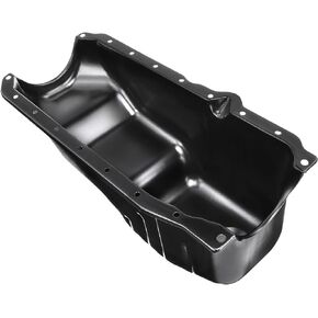 A-Premium Engine Oil Pan Sump with Drain Plug Compatible with GM Small Block V8 Engine or Mercury 809910 Sierra 18-0612