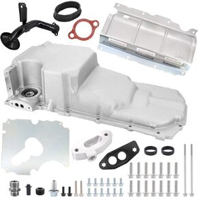 LT GEN V Swap Retrofit Oil Pan Kit Low Profile Oil Pan & Pickup Tube Kit for 67-92 Camaro/Firebird 64-72 A-Body 78-87 G-Body for G.M GEN V LT1 LT4 L83 L86 5.3 6.2
