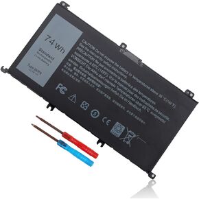 74Wh Type 357F9 71JF4 Battery Compatible with Dell Inspiron 15 7000 7559 7557 7567 7566 7759 15 5576 5577 INS15PD Series 15-7559 0GFJ6 P57F 071JF4 0357F9 6 Cell 11.1V 11.4V Li-ion Laptop Battery New