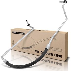 A-Premium Automatic Transmission Oil Cooler Line Hose Assembly Compatible with Buick LeSabre Park Avenue Bonneville 2000-2005 3.8L