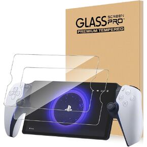 2 Pack Glass Screen Protector for PlayStation Portal Remote Player - Tempered Glass Film High Definition 9H Hardness