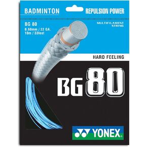 YONEX BG 80 Badminton String - Sky Blue