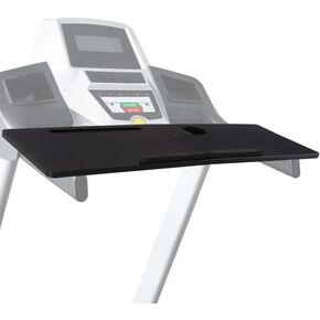 Rad Sportz Treadmill Desk Workstation - Universal Laptop Stand Fits Most Treadmills - Portable Workstation with Cupholder and Tablet Slot (Black)