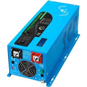 2000W DC 12V Peak 6000W Pure Sine Wave Inverter Charger Upgrade, AC 120V with 70A Battery AC Charger LCD Display Remote Control, Low Frequency Inverter, for RV, Camper, Home