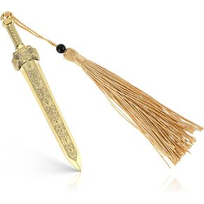 Sword Bookmark with Tassels Metal Book Mark Vintage Bookmark for Men Women Office School Home Library Bookstore