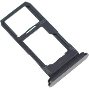 Dual SIM Card Tray for Sony Xperia 1 II XQ-AT51 SIM Card Holder for XQ-AT51 SIM Card Slot Replacement for XQ-AT52 Mirror Black