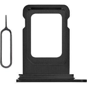for iPhone 14 Pro Max Black SIM Card Slot Replacement for iPhone 14 Pro Single Card Tray Holder Adapter with Waterproof Rubber Ring Needle Ejector for A2651 A2893 A2894 A2895 A2896