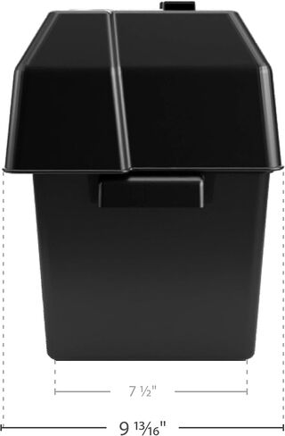 Camco RV/Marine Battery Box | Protects Your RV/Marine Battery from Collisions and Contaminants | Holds (1) 6-Volt Battery, 1-Pack (55391) , Black in Saudi Arabia