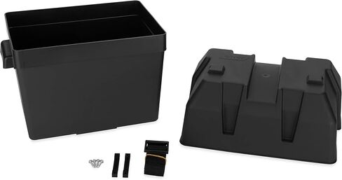 Camco RV/Marine Battery Box | Protects Your RV/Marine Battery from Collisions and Contaminants | Holds (1) 6-Volt Battery, 1-Pack (55391) , Black in Saudi Arabia