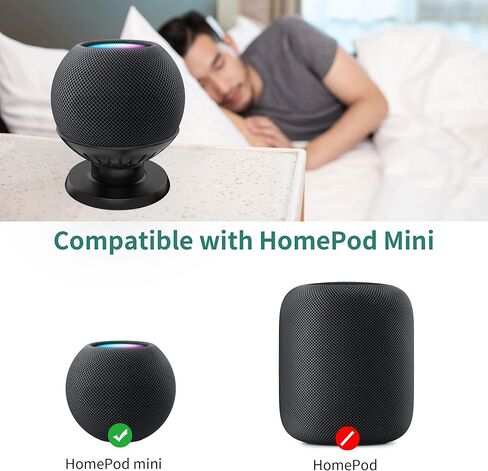 حامل طاولة HomeMount for Homepod Mini - حامل مكتب صغير Home Pod الجديد بالكامل، ملحقات حامل حامل Homepod Mini (أبيض) in Kuwait