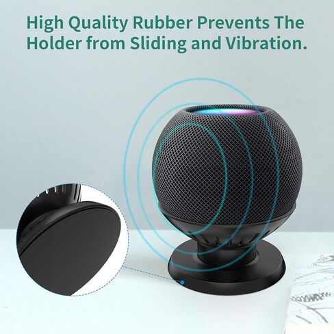 حامل طاولة HomeMount for Homepod Mini - حامل مكتب صغير Home Pod الجديد بالكامل، ملحقات حامل حامل Homepod Mini (أبيض) in Kuwait