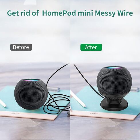 حامل طاولة HomeMount for Homepod Mini - حامل مكتب صغير Home Pod الجديد بالكامل، ملحقات حامل حامل Homepod Mini (أبيض) in Kuwait