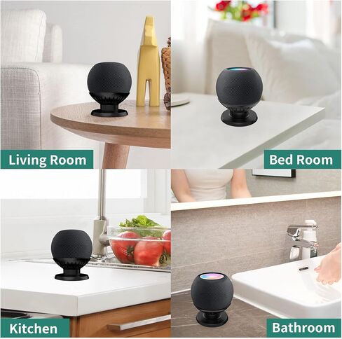 حامل طاولة HomeMount for Homepod Mini - حامل مكتب صغير Home Pod الجديد بالكامل، ملحقات حامل حامل Homepod Mini (أبيض) in Kuwait