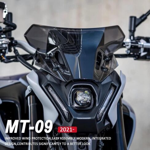 جديد 2021 2022 الزجاج الأمامي لياماها MT-09 MT09 SP FZ-09 FZ09 اكسسوارات الدراجات النارية منحرف الرياح in Kuwait