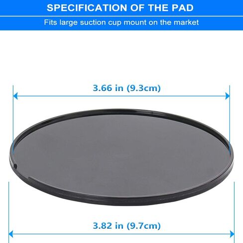 woleyi 90mm Adhesive Mounting Disk, 3 Pack Car GPS Dashboard Dash Sticky Pad for Large Suction Cup Mount in Saudi Arabia