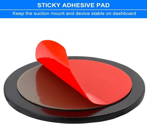 woleyi 90mm Adhesive Mounting Disk, 3 Pack Car GPS Dashboard Dash Sticky Pad for Large Suction Cup Mount in Saudi Arabia