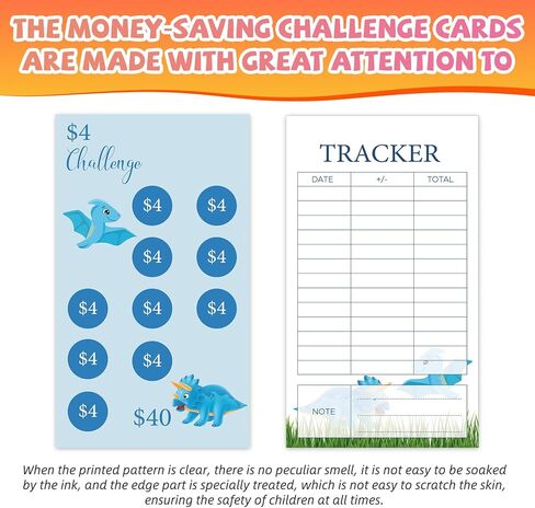 32Pcs Budget Binder Savings Challenge Trackers for Budget Planner, A6 Money Saving Wallet Cash Organizer Book Cards with $1, 2, POCKET MONEY, DICE Challenge, 26 WEEKS, 30 DAYS, DIY in Kuwait