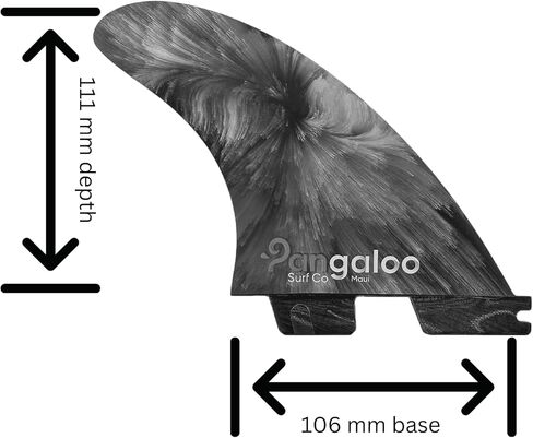 زعانف Thruster Surf - زعانف ثلاثية - حجم صغير - صندوق زعانف FCSII (منشوري) in Kuwait
