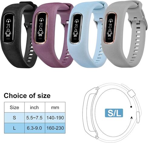 Strap TPU Wristband Compatible with Garmin vivosmart 4,Make Broken Original Band Work again in Saudi Arabia