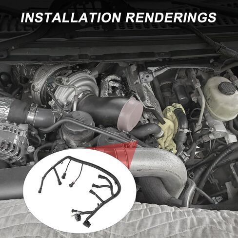 CARMOCAR FICM محرك حاقن الوقود كامل استبدال تسخير الأسلاك لفورد F250 F350 F450 F550 6.0L ديزل V8 2003-2007، رحلة 6.0L ديزل V8 2004 2005 يستبدل 5C3Z9D930A 5C3Z-9D930-A in Saudi Arabia