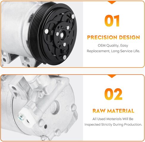 ضاغط التيار المتردد وقابض تكييف الهواء لنيسان ألتيما 2.5L 2002 2003 2004 2005 2006, 57461 58461 1521615 10346161 in Kuwait